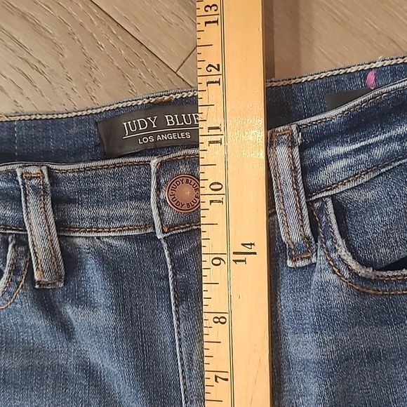 Judy Blue Jeans Women's sz 3/26 Straight Fit Mid Rise Denim Jeans - Picture 13 of 15